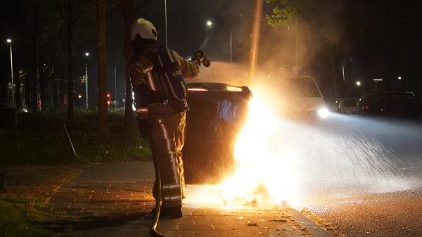 Drie branden binnen tien minuten in wijk Pittelo in Assen