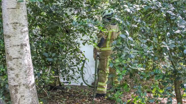 Brand in bosjes in Baggelhuizen