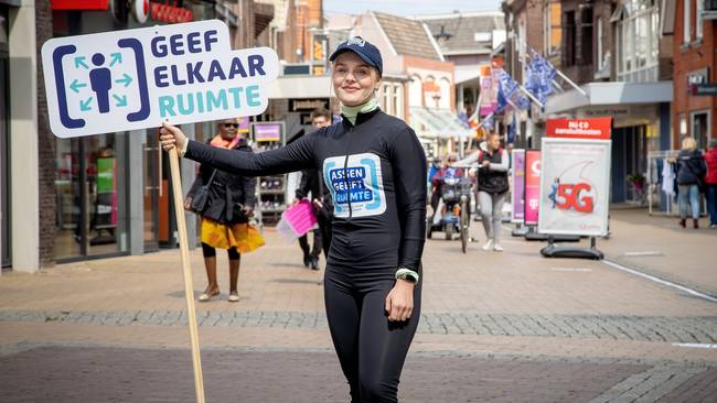 Assen verlengt proef met pitdames en looprouteaanduiding in binnenstad