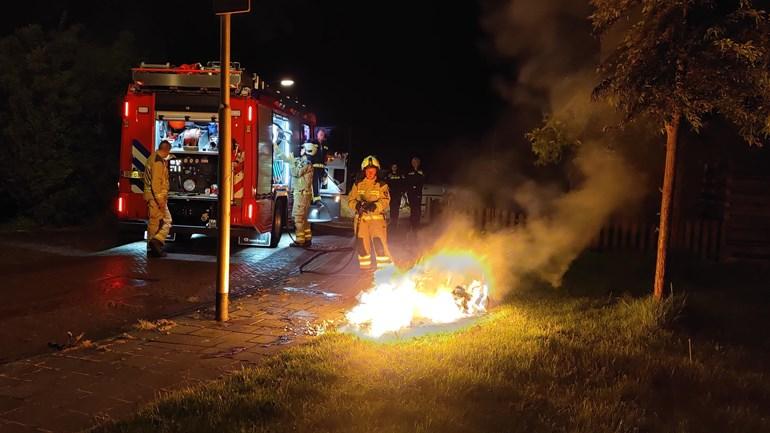 Opnieuw container uitgebrand in Assen (Video)