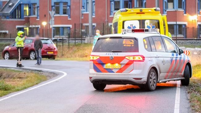 Aanrijding tussen auto en fietser