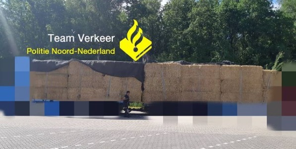 Bekeuring van 1.500 euro voor te lange vrachtwagen op A28