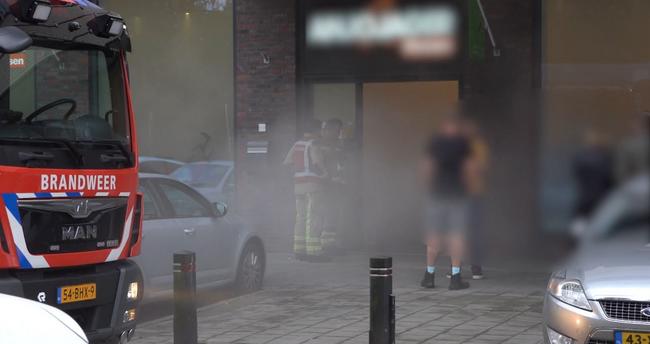 Inbraakalarm zorgt voor afgaan mistgenerator in winkel (Video)