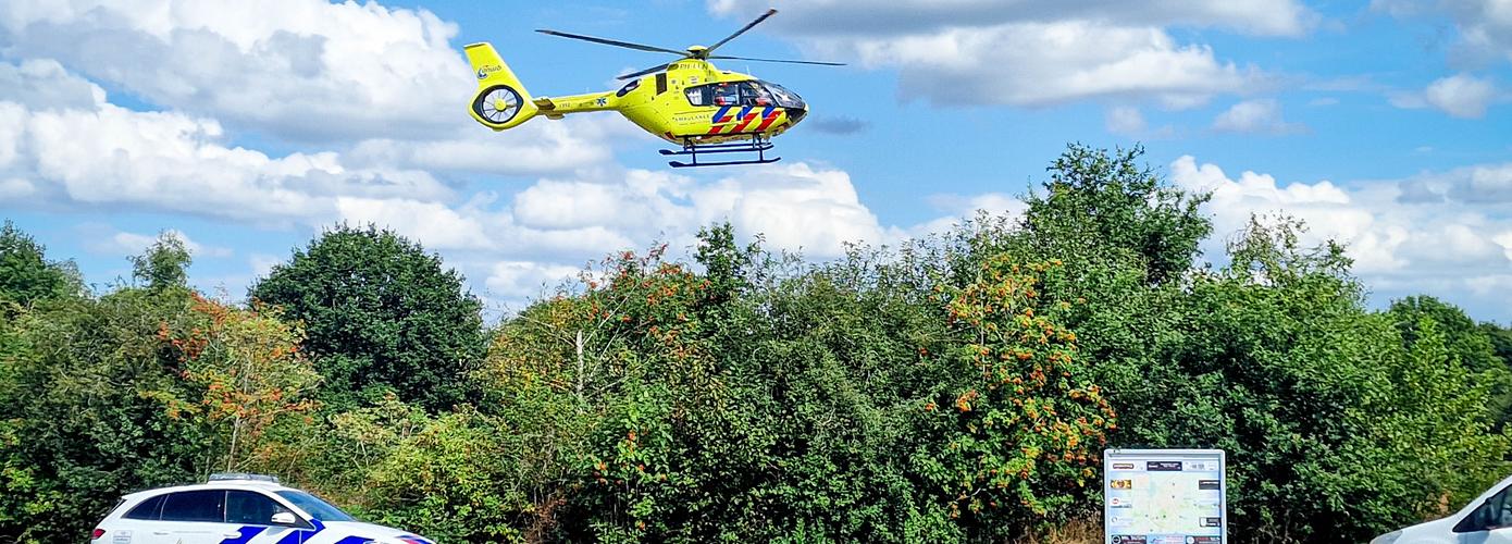 Traumahelikopter landt voor inzet in Witten