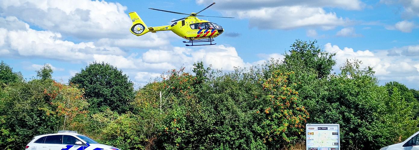 Traumahelikopter landt voor inzet in Witten