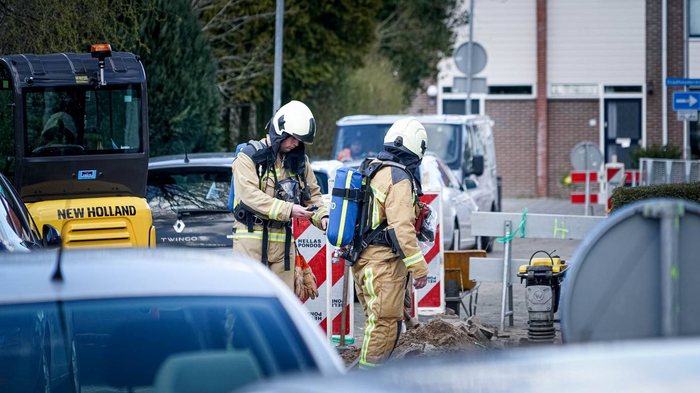 Gaslekkage door graafwerkzaamheden in Assen