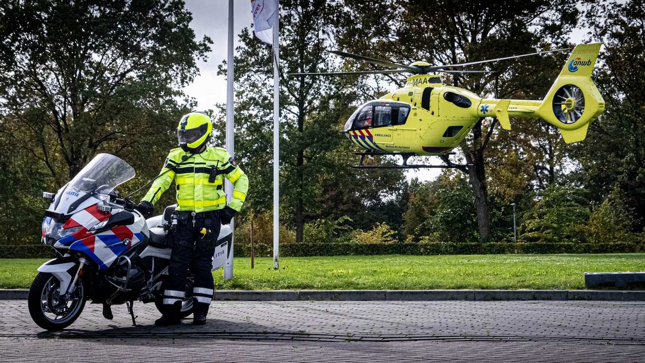 Traumahelikopter ingezet voor assistentie van ambulance in Assen