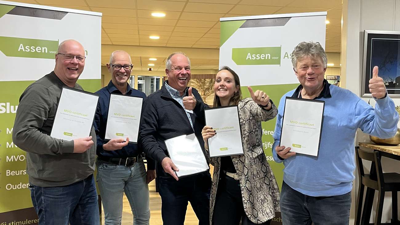 MVO-certificaten uitgereikt aan Asser bedrijven