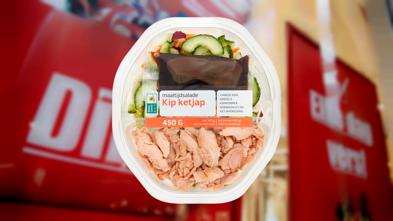 Maaltijdsalade kip-ketjap teruggeroepen vanwege rauwe kip