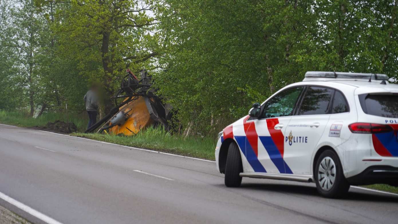 N373 lange tijd dicht vanwege gekantelde giertank