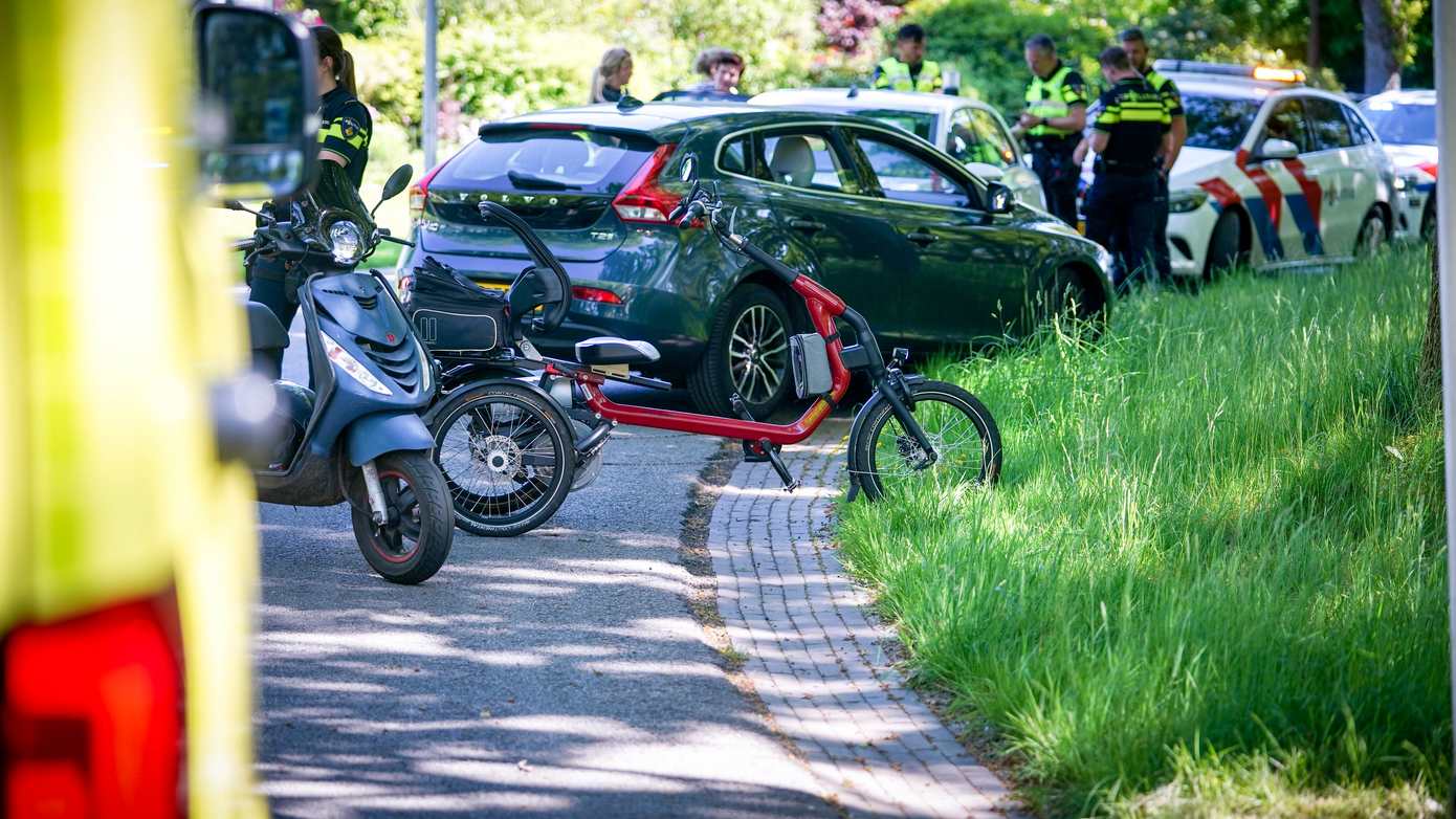 Gewonde bij botsing tussen scooter en driewieler