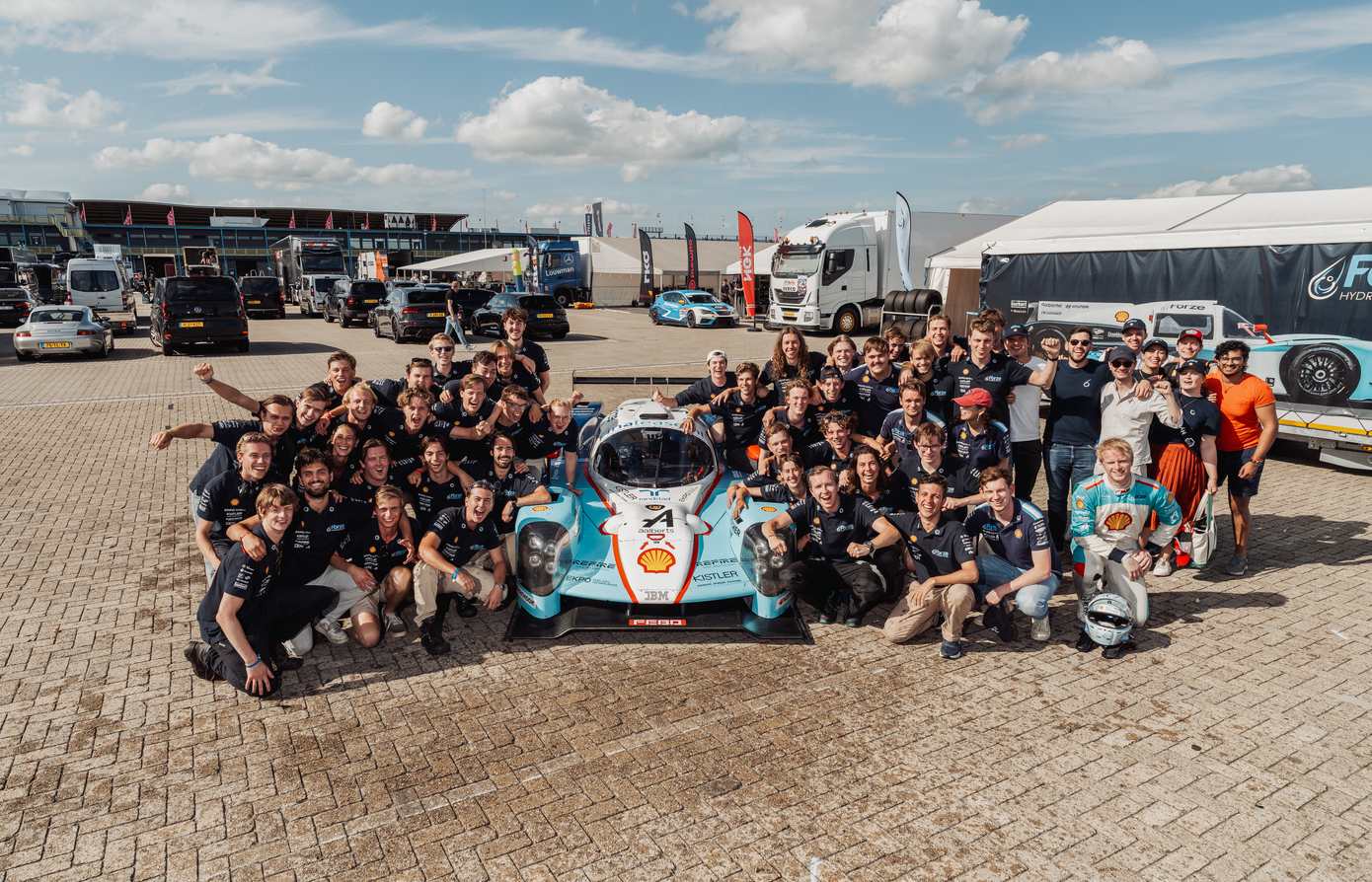 Forze Hydrogen Racing racet met waterstofraceauto tijdens Jack’s Racing Day