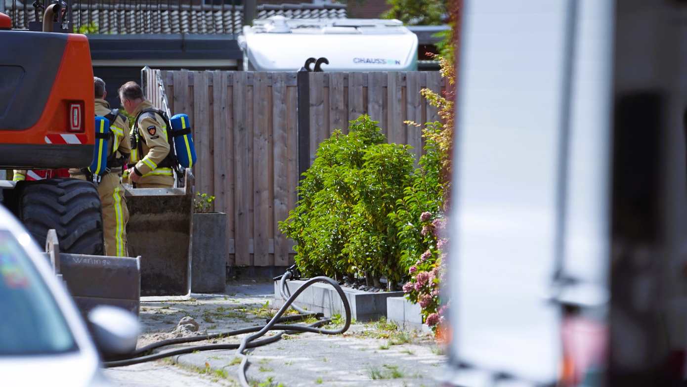 Gaslekkage door graafwerkzaamheden in Assen