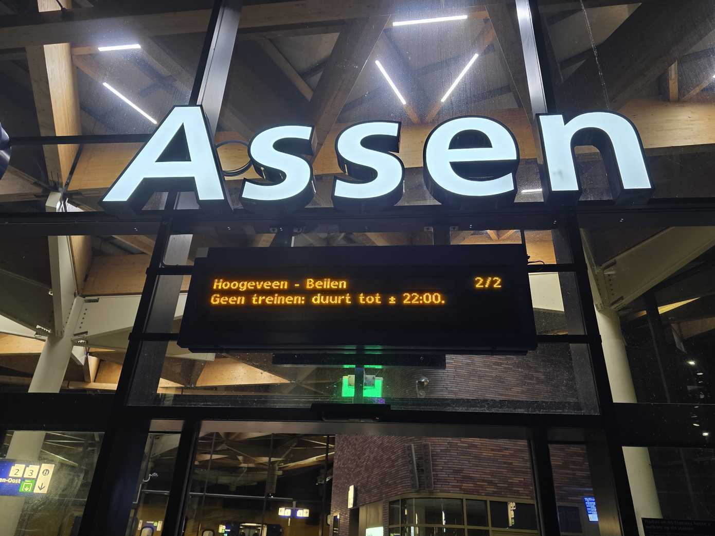 Geen treinen tussen Assen en Meppel vanwege dier op spoor