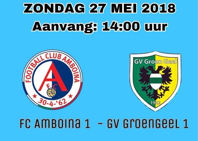 Laatste competitiewedstrijd FC Amboina thuis