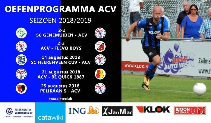 ACV oefent tegen sc Heerenveen O19