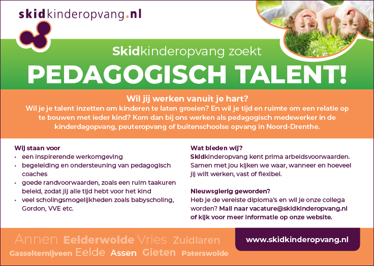 Pedagogisch talent!